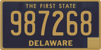 DE license plate 987268