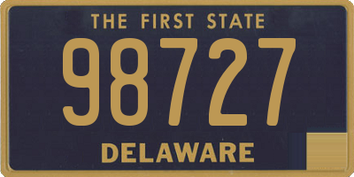DE license plate 98727