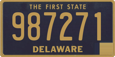 DE license plate 987271