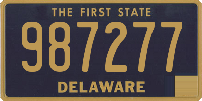 DE license plate 987277