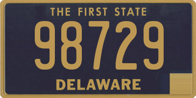 DE license plate 98729