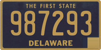 DE license plate 987293