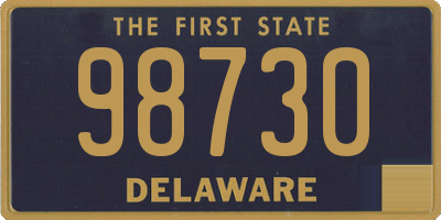DE license plate 98730