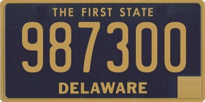 DE license plate 987300