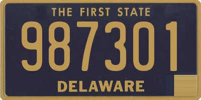 DE license plate 987301