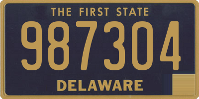 DE license plate 987304