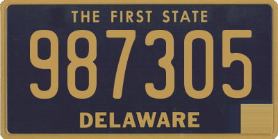 DE license plate 987305