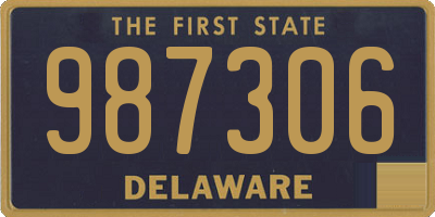 DE license plate 987306