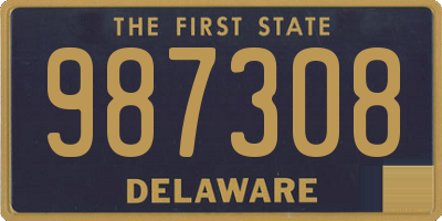 DE license plate 987308