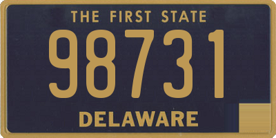 DE license plate 98731