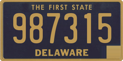 DE license plate 987315