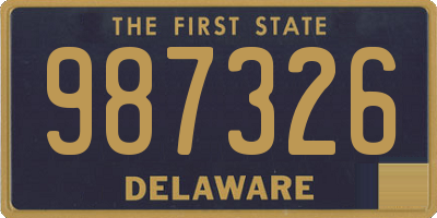 DE license plate 987326