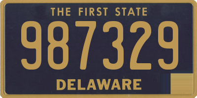 DE license plate 987329