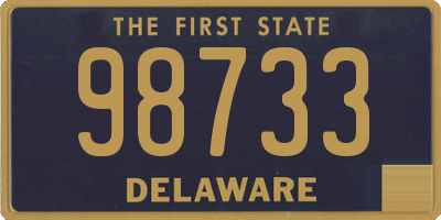 DE license plate 98733