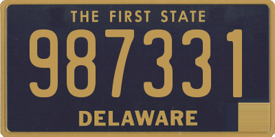 DE license plate 987331