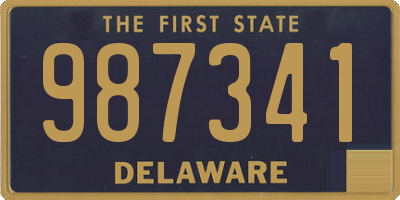 DE license plate 987341