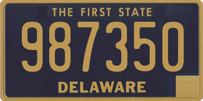 DE license plate 987350