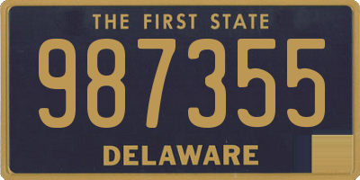 DE license plate 987355
