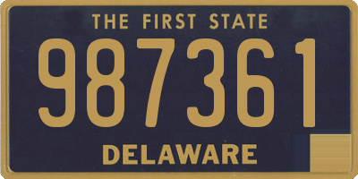 DE license plate 987361