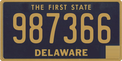 DE license plate 987366