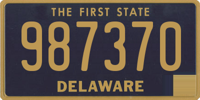 DE license plate 987370