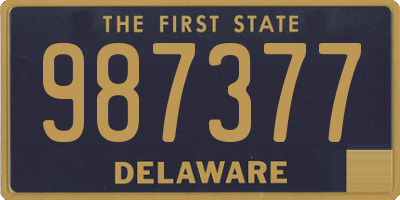 DE license plate 987377
