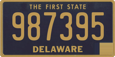 DE license plate 987395