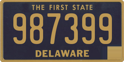 DE license plate 987399