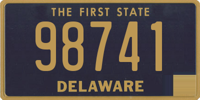 DE license plate 98741