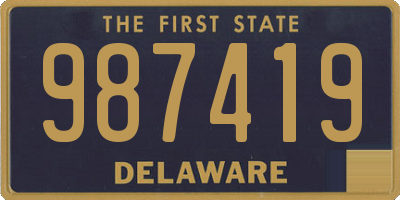 DE license plate 987419
