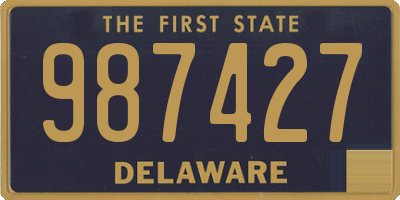 DE license plate 987427