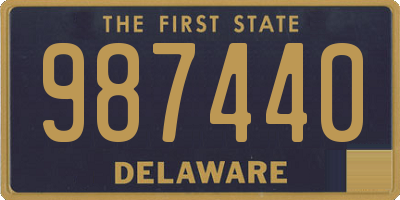 DE license plate 987440