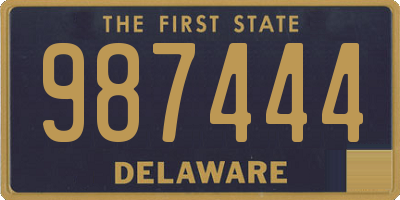 DE license plate 987444