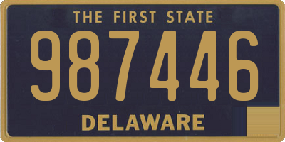 DE license plate 987446