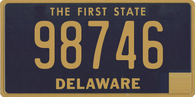 DE license plate 98746