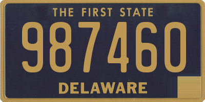 DE license plate 987460