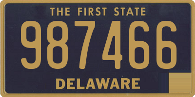 DE license plate 987466