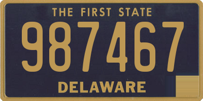 DE license plate 987467