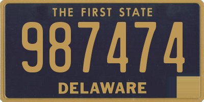 DE license plate 987474