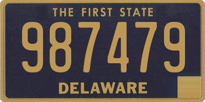 DE license plate 987479