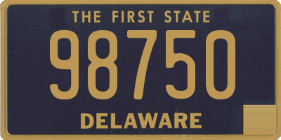 DE license plate 98750