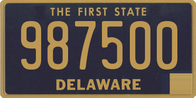 DE license plate 987500