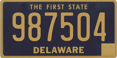 DE license plate 987504