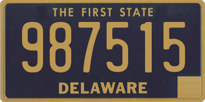 DE license plate 987515