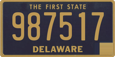 DE license plate 987517