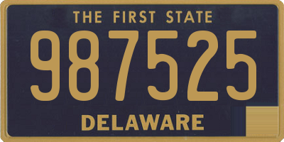 DE license plate 987525