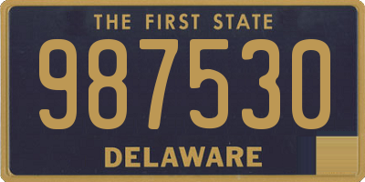 DE license plate 987530