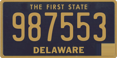 DE license plate 987553