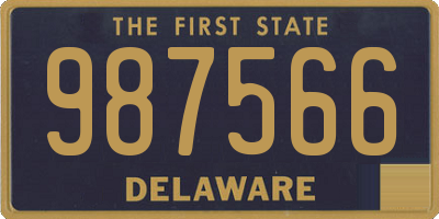 DE license plate 987566