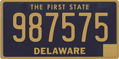 DE license plate 987575